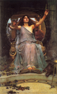 J.W.Waterhouse Circe Offering the Cup to Ulysses 1891 